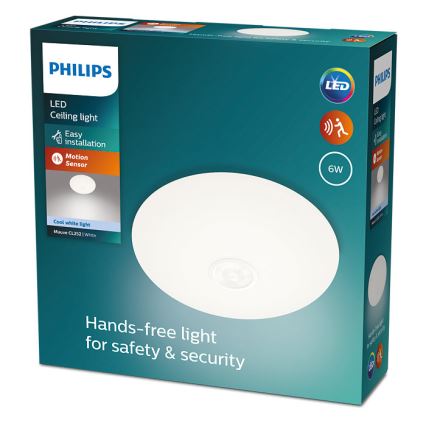 Philips - Plafón LED con sensor MAUVE LED/6W/230V 4000K