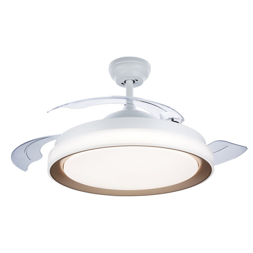 Philips-Plafón LED con ventilador LED/35W/230V 5500/4000/2700K + control remoto dorado