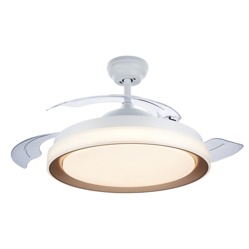 Philips-Plafón LED con ventilador LED/35W/230V 5500/4000/2700K + control remoto dorado