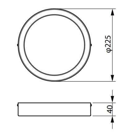 Philips - Plafón LED LEDINAIRE LED/19,5W/230V 3000K IP40