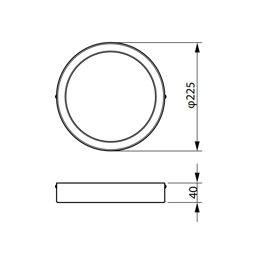 Philips - Plafón LED LEDINAIRE LED/19,5W/230V 3000K IP40