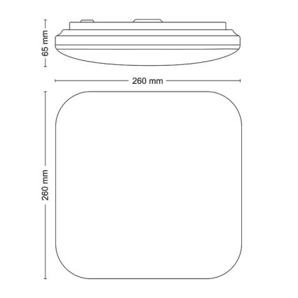 Philips - Plafón LED LED/12W/230V 2700K