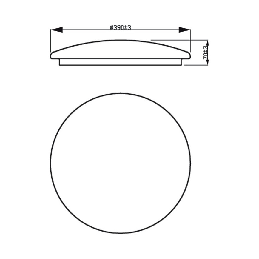 Philips - Plafón LED LED/20W/230V 2700K
