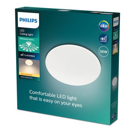 Philips - Plafón LED MOIRE LED/36W/230V 2700K