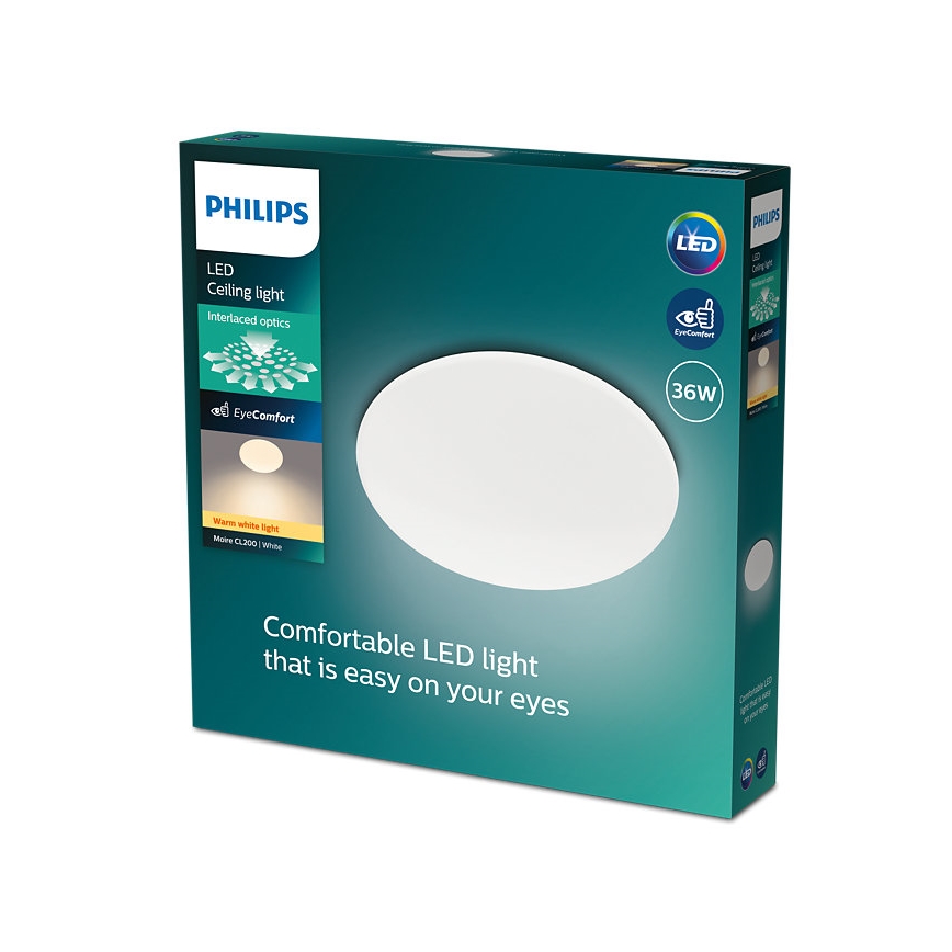 Philips - Plafón LED MOIRE LED/36W/230V 2700K