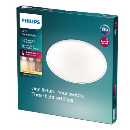 Philips - Plafón LED regulable 1xLED/15W/230V 2700K