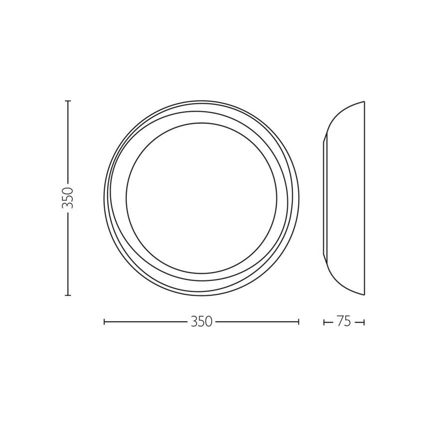 Philips - Plafón LED regulable FLETA SCENE SWITCH LED/10W/230V 2700K transparente