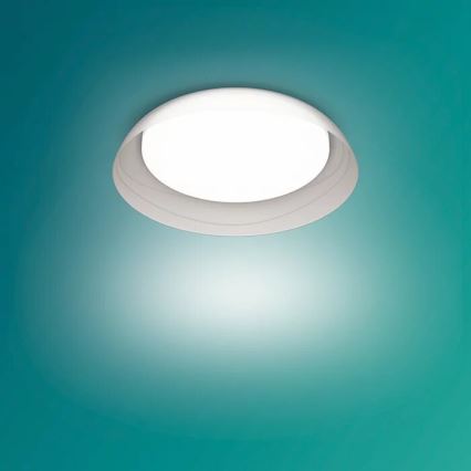 Philips - Plafón LED regulable FLETA SCENE SWITCH LED/10W/230V 4000K transparente