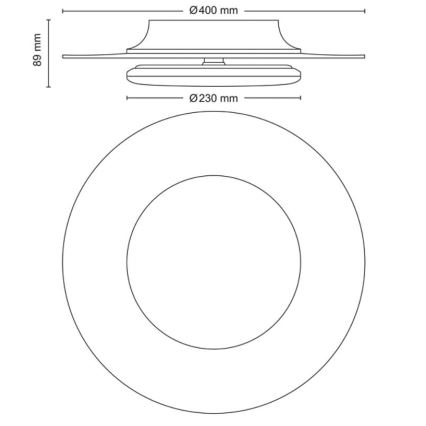 Philips- Plafón LED regulable SCENE SWITCH LED/30W/230V 4000K plata