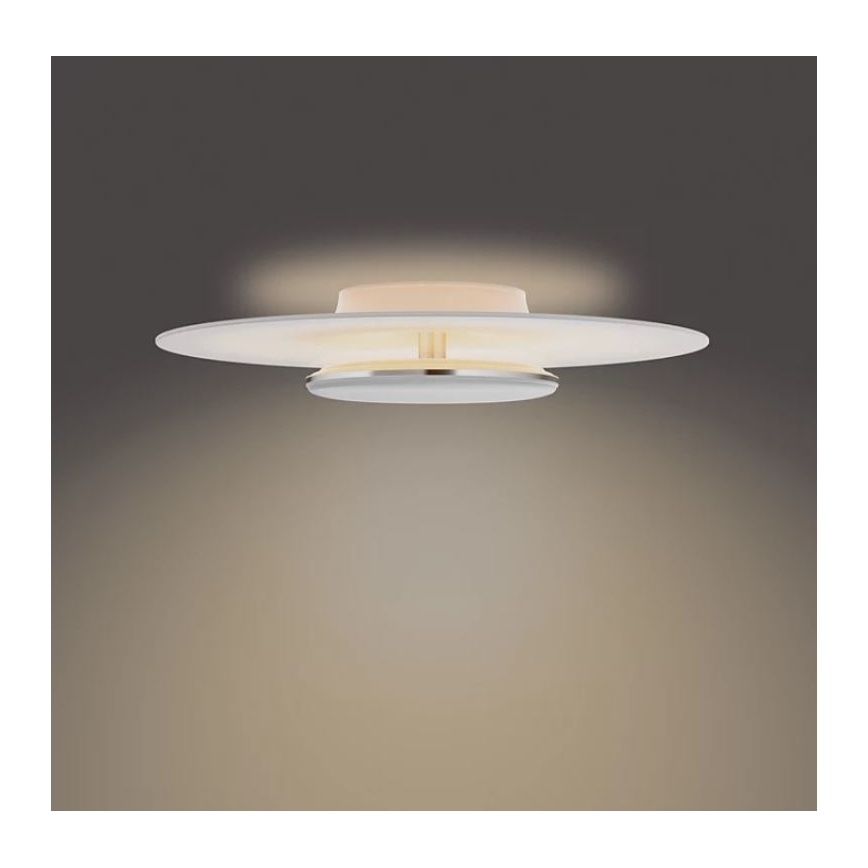Philips- Plafón LED regulable SCENE SWITCH LED/40W/230V 2700K plata