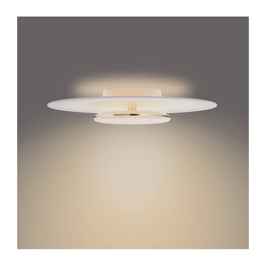 Philips- Plafón LED regulable SCENE SWITCH LED/40W/230V 2700K plata