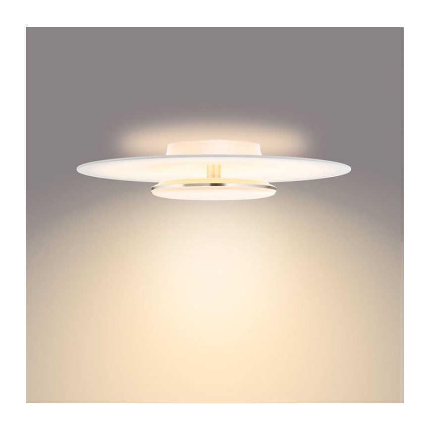 Philips- Plafón LED regulable SCENE SWITCH LED/40W/230V 2700K plata