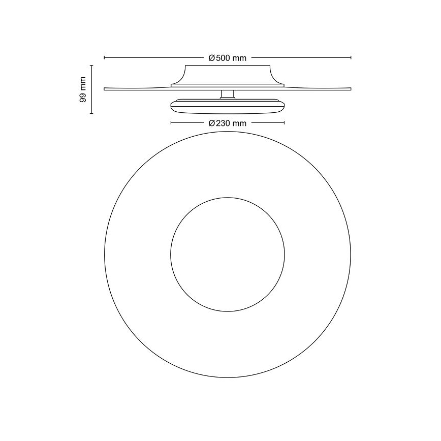 Philips- Plafón LED regulable SCENE SWITCH LED/40W/230V 2700K plata