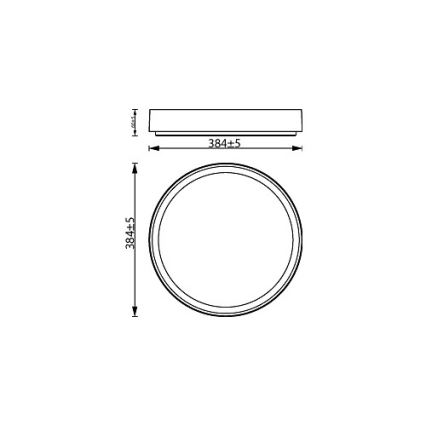 Philips - Plafón LED regulable HANNO LED/24W/230V 2700K negro
