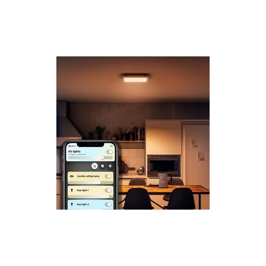 Philips - Plafón LED regulable Hue LED/19W/230V 2200-6500K + mando a distancia