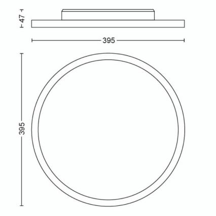 Philips - Plafón LED regulable Hue LED/19W/230V 2200-6500K + control remoto