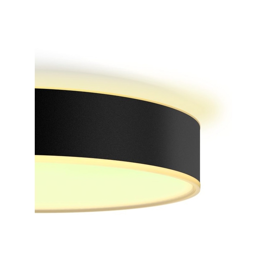 Philips - Plafón LED regulable Hue LED/33,5W/230V 2200-6500K d. 425 mm negro + mando a distancia