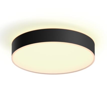 Philips - Plafón LED regulable Hue LED/19,2W/230V 2200-6500K d. 381 mm negro + mando a distancia