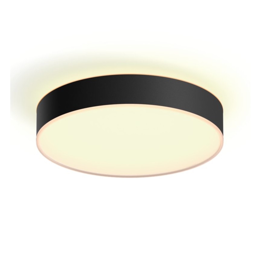 Philips - Plafón LED regulable Hue LED/19,2W/230V 2200-6500K d. 381 mm negro + mando a distancia
