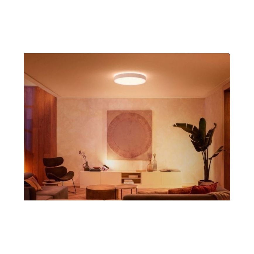 Philips - Plafón LED regulable Hue LED/48W/230V 2200-6500K d.551 mm blanco + mando a distancia