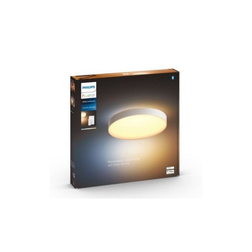 Philips - Plafón LED regulable Hue LED/48W/230V 2200-6500K d.551 mm blanco + mando a distancia