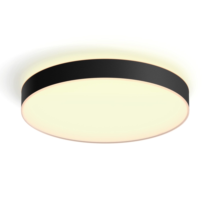Philips - Plafón LED regulable Hue LED/48W/230V 2200-6500K d.551 mm negro + mando a distancia