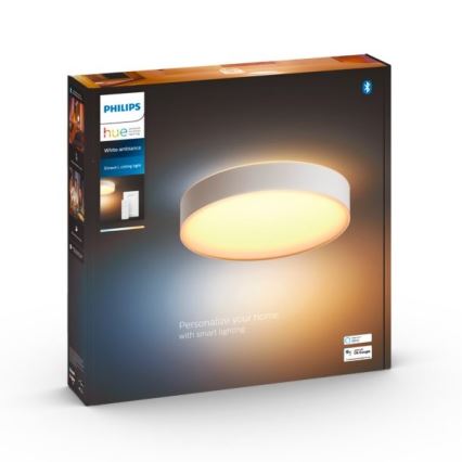 Philips - Plafón LED regulable Hue LED/33,5W/230V 2200-6500K d. 425 mm blanco + mando a distancia