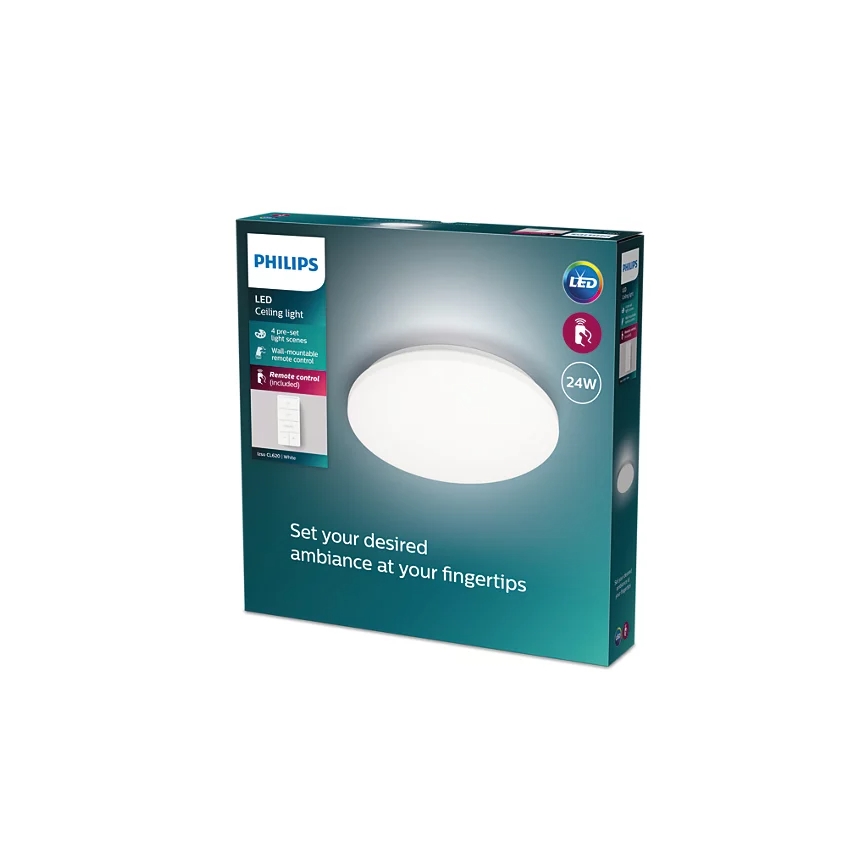 Philips - Plafón LED regulable LED/24W/230V 2700-6500K + control remoto