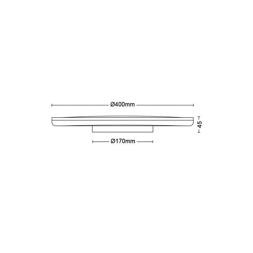 Philips - Plafón LED regulable SCENE SWITCH LED/22W/230V diá. 40 cm 4000K blanco