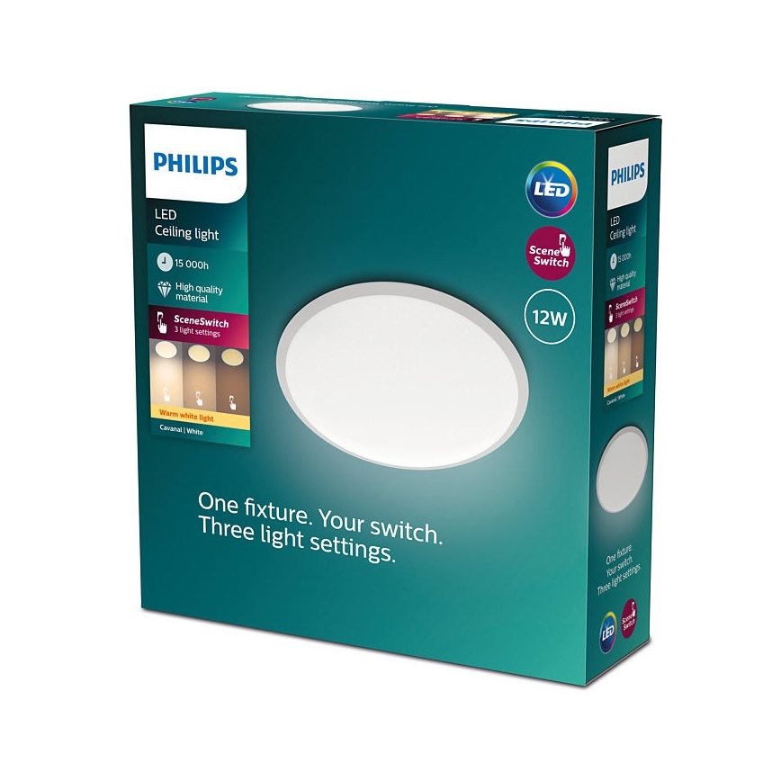 Philips - Plafón LED regulable SCENE SWITCH LED/12W/230V