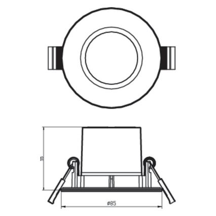 Philips - Plafón LED regulable LED/5,5W/230V