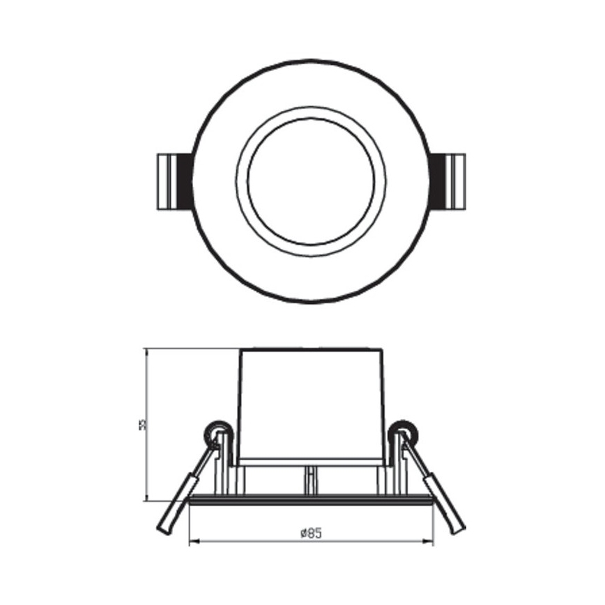 Philips - Plafón LED regulable LED/5,5W/230V