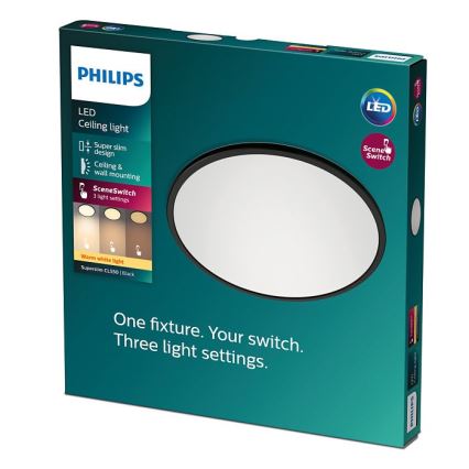 Philips - Plafón LED Regulable SUPERSLIM CL550 LED/15W/230V