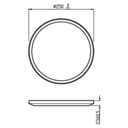 Philips - Plafón LED Regulable SUPERSLIM CL550 LED/15W/230V