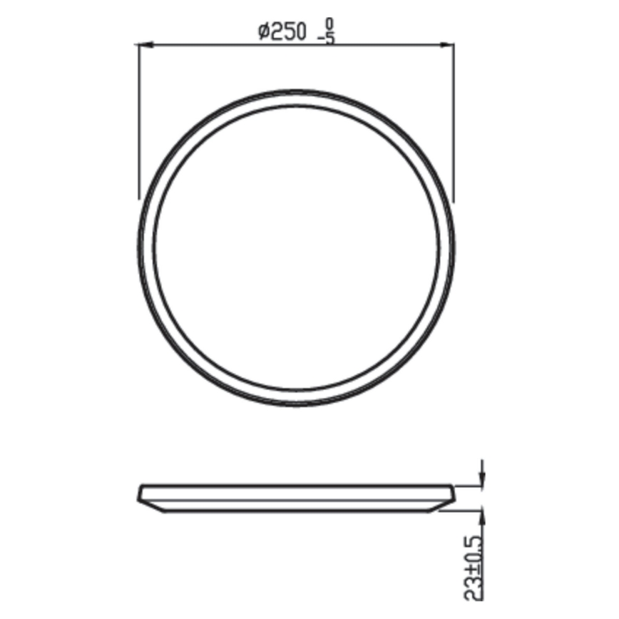 Philips - Plafón LED Regulable SUPERSLIM CL550 LED/15W/230V