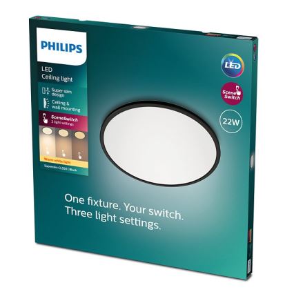 Philips - Plafón LED Regulable SCENE SWITCH LED/22W/230V