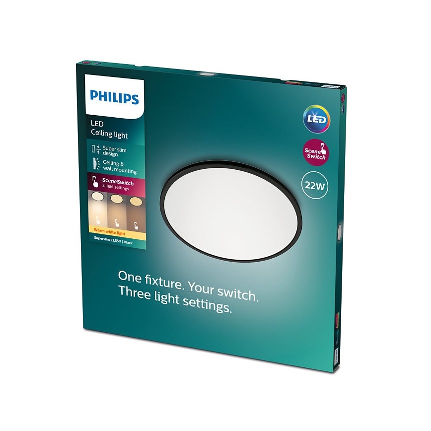 Philips - Plafón LED Regulable SCENE SWITCH LED/22W/230V