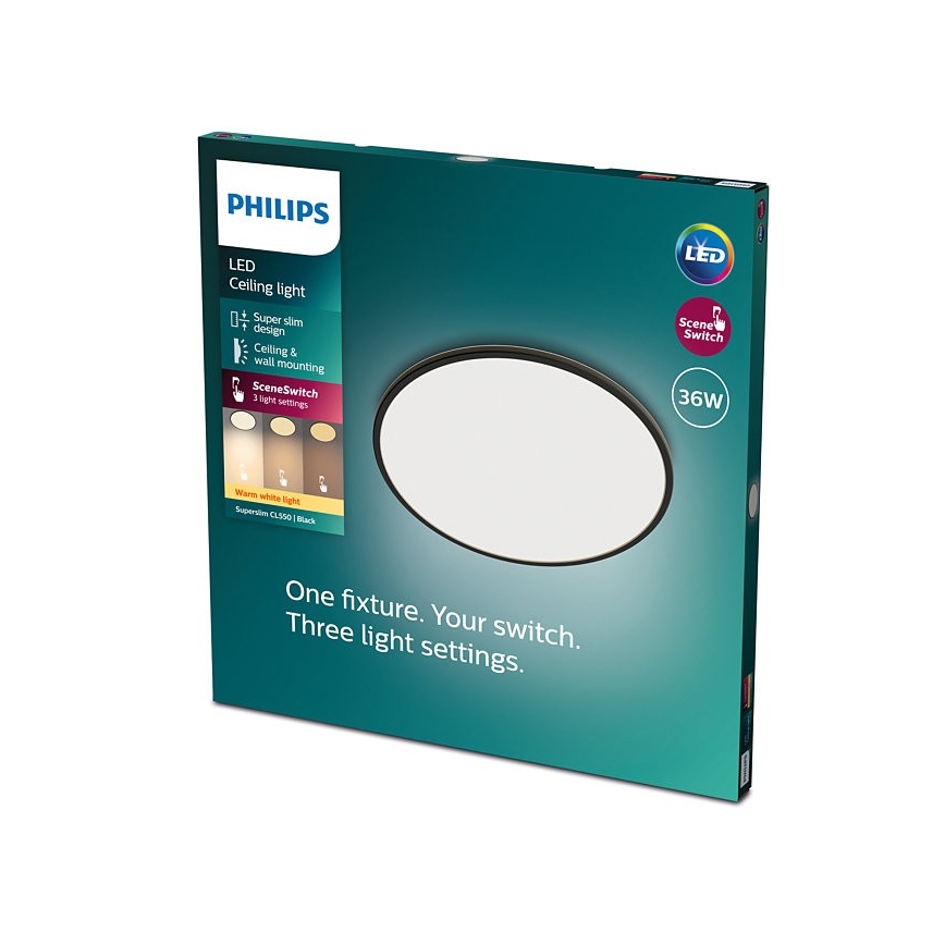 Philips - Plafón LED Regulable SCENE SWITCH LED/36W/230V