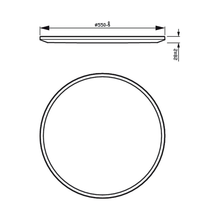 Philips - Plafón LED Regulable SCENE SWITCH LED/36W/230V