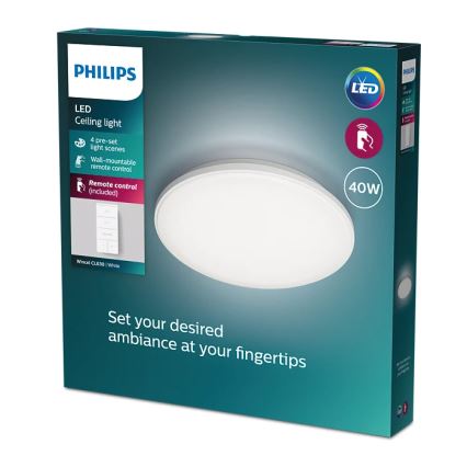 Philips - Plafón LED regulable LED/40W/230V 2700-6500K + control remoto