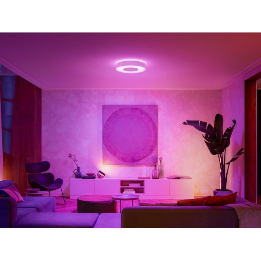 Philips - Plafón LED RGB regulable Hue INFUSE LED/52,5W/230V 2000-6500K 425 mm blanco