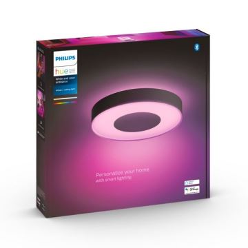 Philips - Plafón LED RGB regulable Hue INFUSE LED/52,5W/230V 2000-6500K 425 mm negro