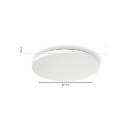 Philips - Plafón LED RGBW regulable Hue DATURA LED/67W/230V 2000-6500K