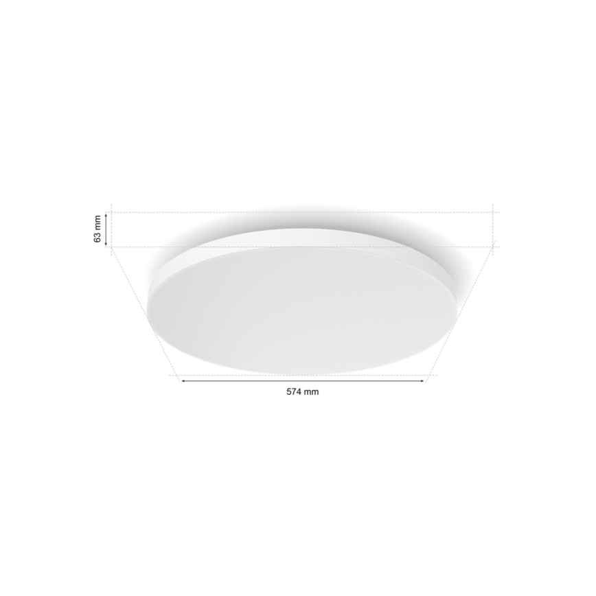 Philips - Plafón LED RGBW regulable Hue DATURA LED/67W/230V 2000-6500K