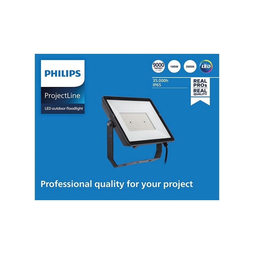 Philips - Proyector LED para exteriores PROJECTLINE LED/100W/230V IP65 3000K