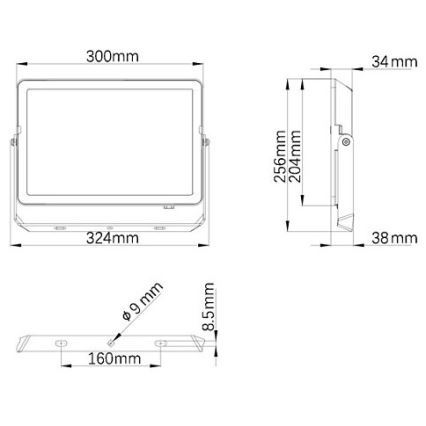 Philips - Proyector LED para exteriores PROJECTLINE LED/100W/230V IP65 3000K