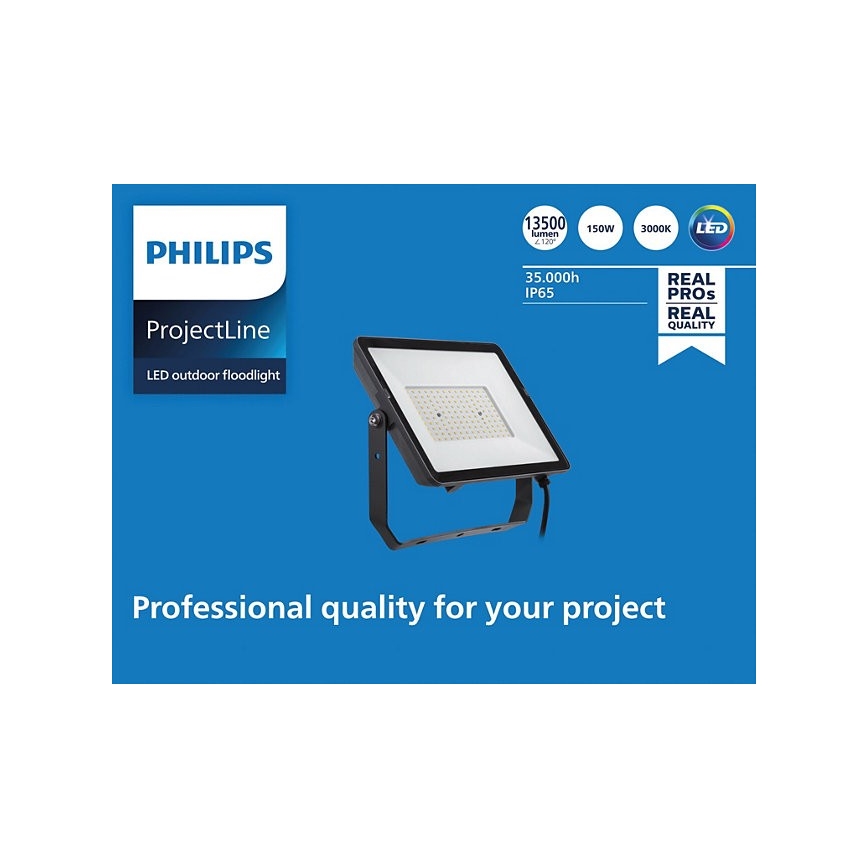 Philips - Proyector LED para exteriores PROJECTLINE LED/150W/230V IP65 3000K