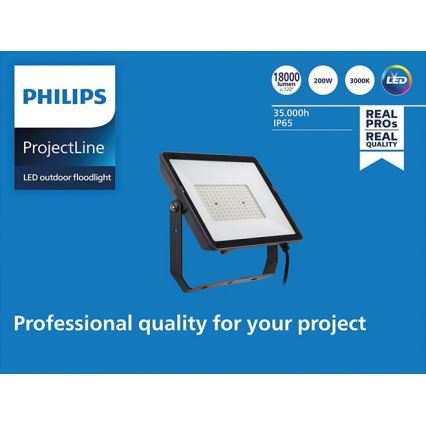 Philips - Proyector LED para exteriores PROJECTLINE LED/200W/230V IP65 3000K