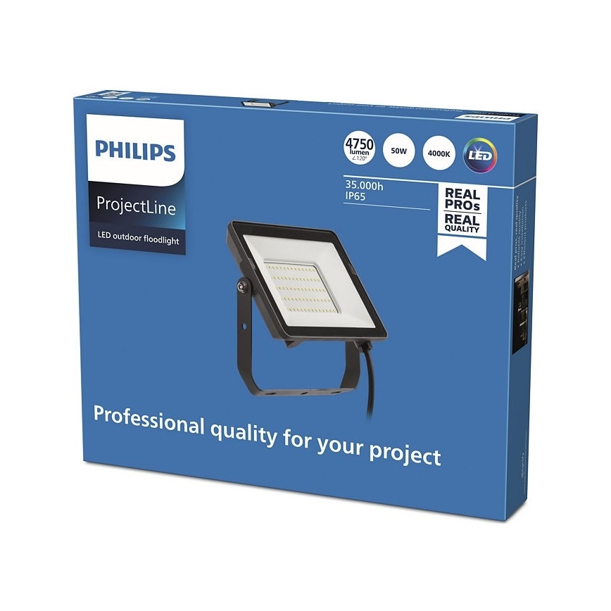 Philips - Proyector LED para exteriores PROJECTLINE LED/50W/230V IP65 4000K