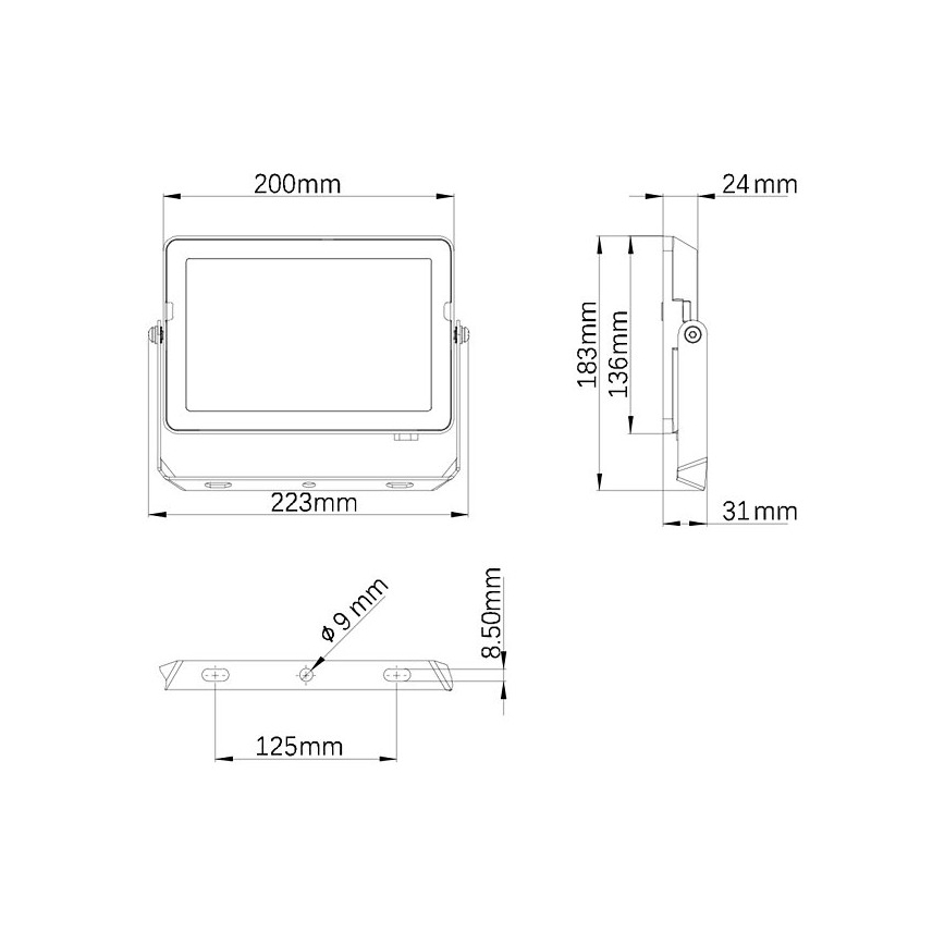 Philips - Proyector LED para exteriores PROJECTLINE LED/50W/230V IP65 4000K